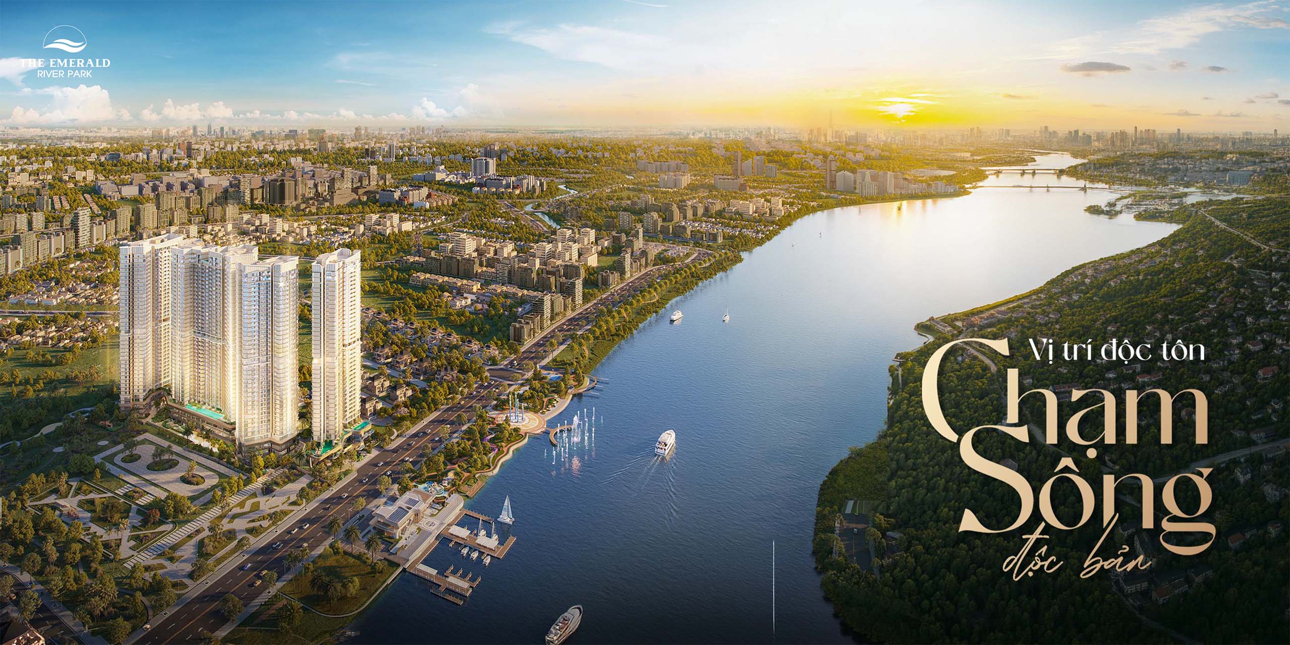Vị trí độc tôn chạm sông The Emerald River Park